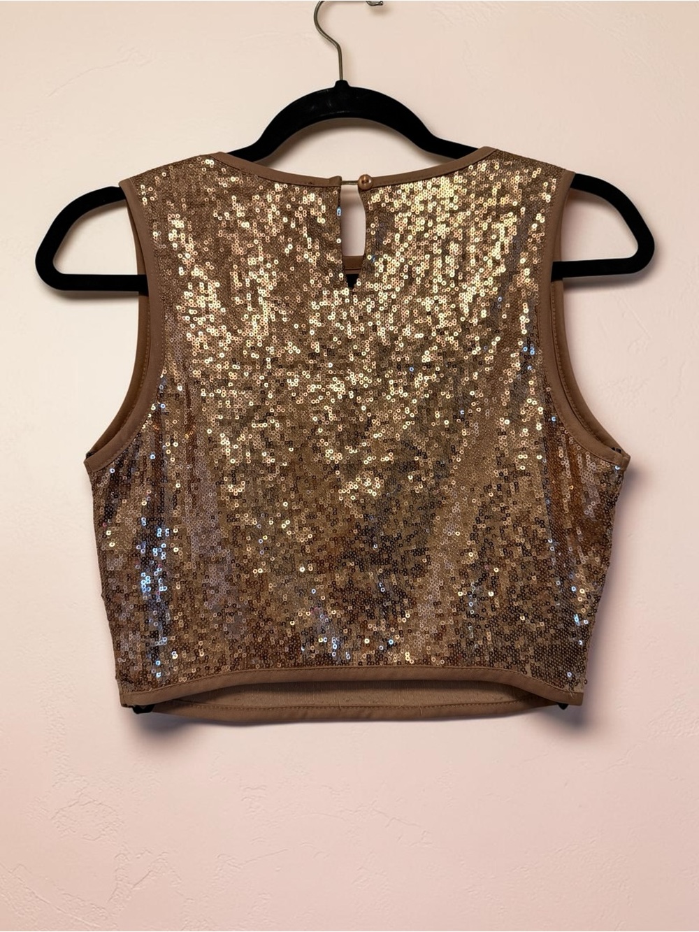 Forever 21 Gold Sequin Crop Top - Picture 6 of 9